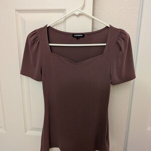 Express Women's Short Sleeve Top in Mauve